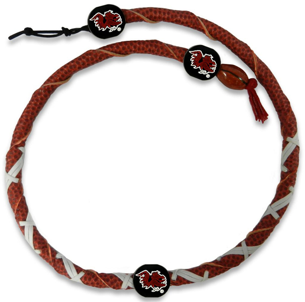 Gamewear South Carolina Gamecocks Spiral Football Necklace Fan Gear NCAA South Carolina Gamecocks