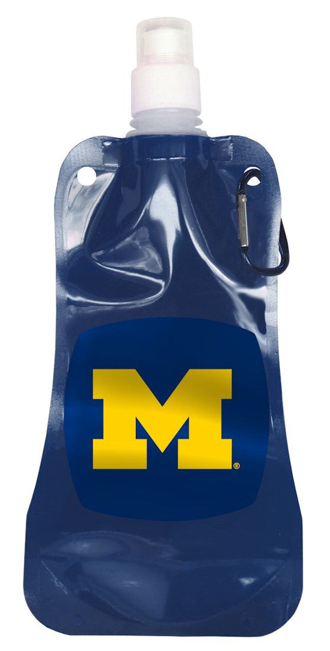 BOELTER Michigan Wolverines 16oz Foldable Water Bottle Fan Gear NCAA Michigan Wolverines