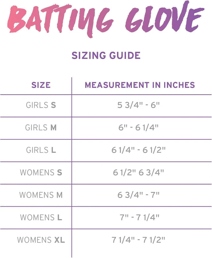 RIP-IT Girl's Blister Control Pro Batting Gloves Softball Batting Gloves All