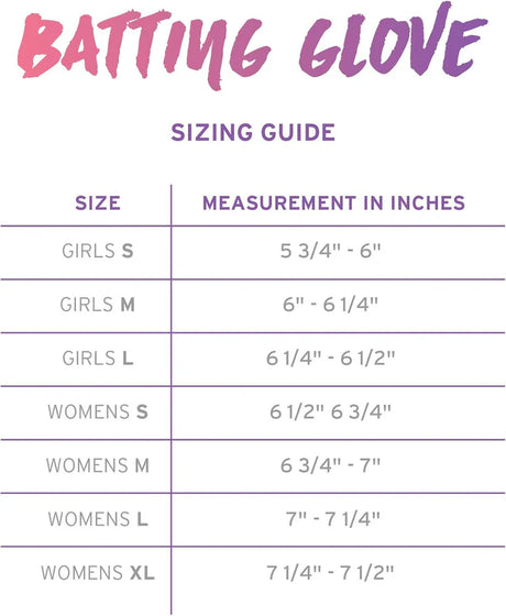 RIP-IT Girl's Blister Control Pro Batting Gloves Softball Batting Gloves All