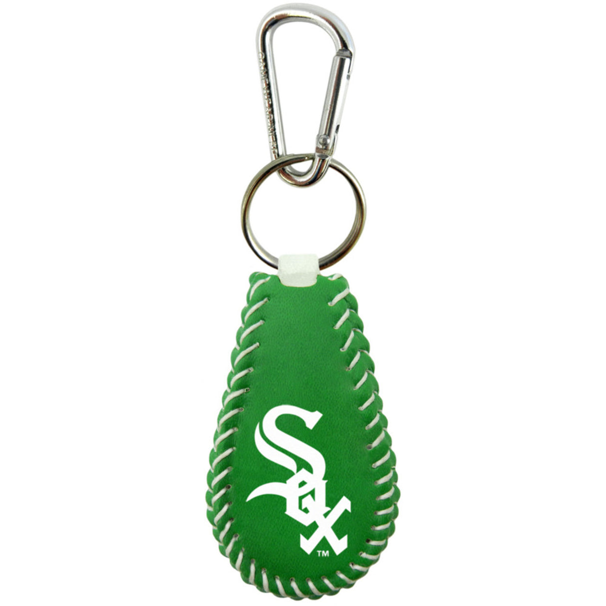 Gamewear Chicago White Sox Team Color St. Patrick's Day Baseball Keychain Fan Gear MLB Chicago White Sox