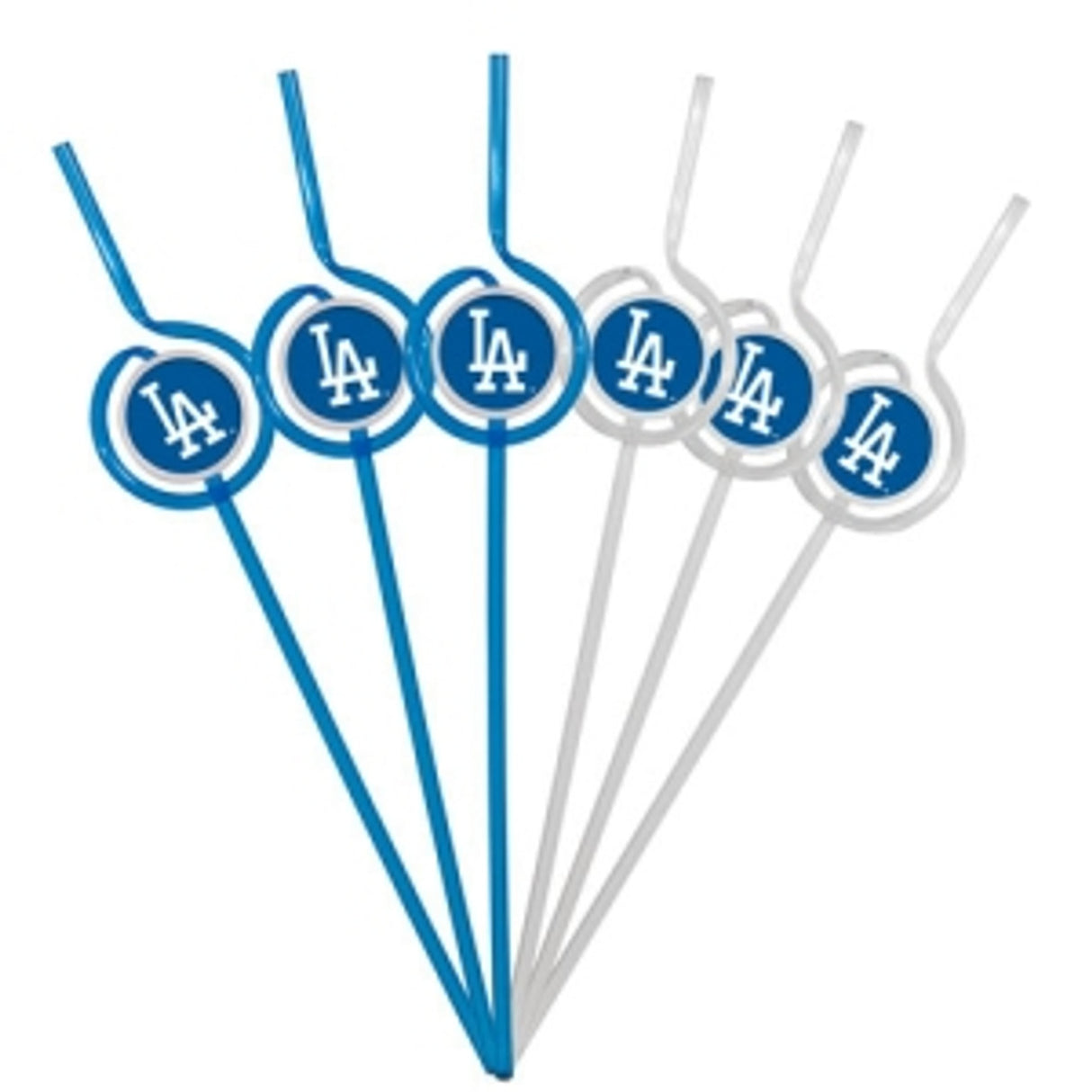 Pangea Brands Los Angeles Dodgers Team Sipper Straws Fan Gear MLB Los Angeles Dodgers