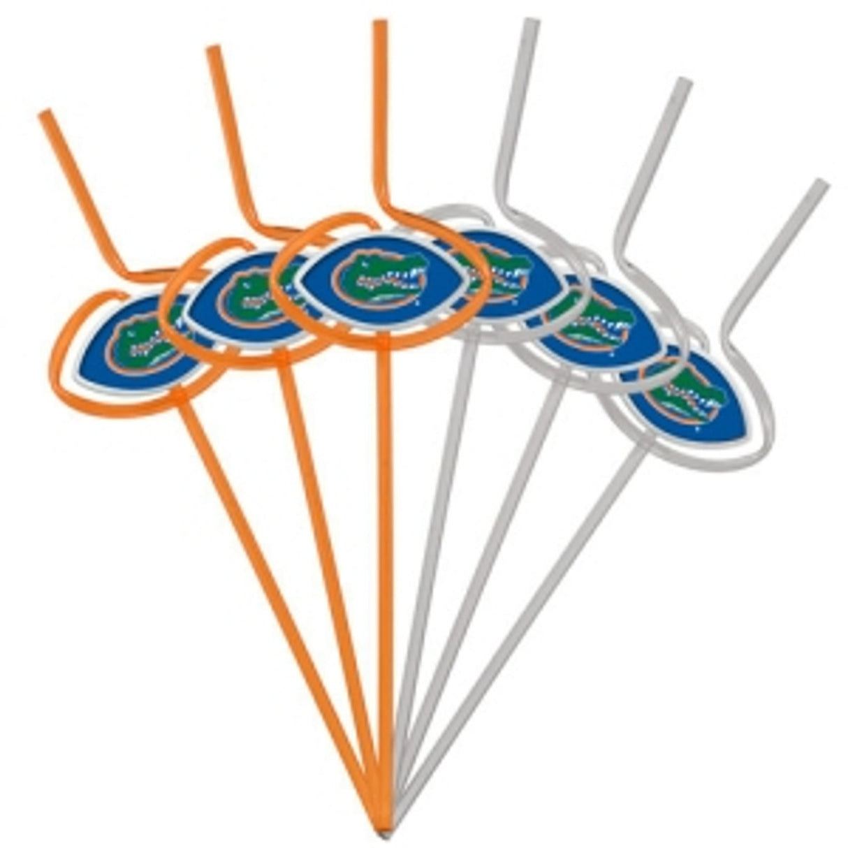 Pangea Brands Florida Gators Team Sipper Straws Fan Gear NCAA Florida Gators