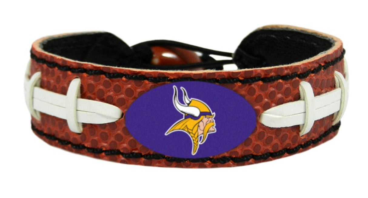Gamewear Minnesota Vikings Classic Football Vintage Logo Bracelet Fan Gear NFL Minnesota Vikings