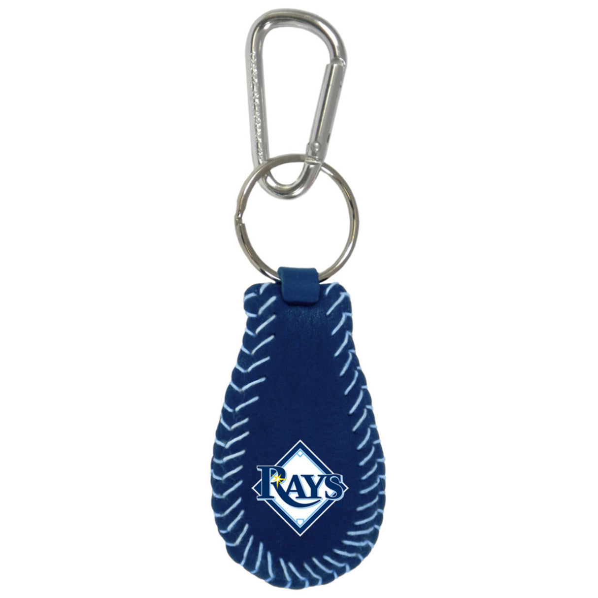 Gamewear Tampa Bay Rays Team Color Baseball Keychain Fan Gear MLB Tampa Bay Rays