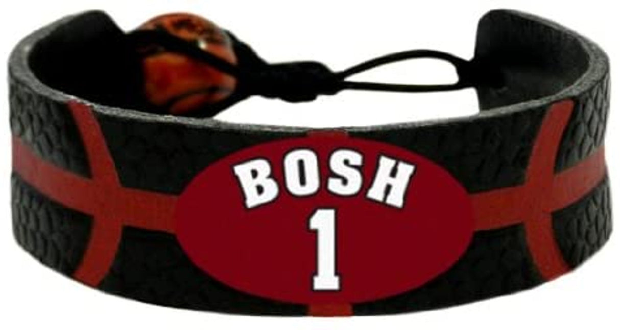 Gamewear Miami Heat Team Color Chris Bosh Basketball Bracelet Fan Gear NBA Miami Heat