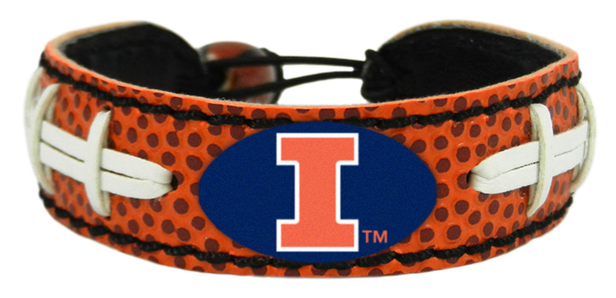 Gamewear Illinois Fighting Illini Classic Football Bracelet Fan Gear NCAA Illinois Fighting Illini