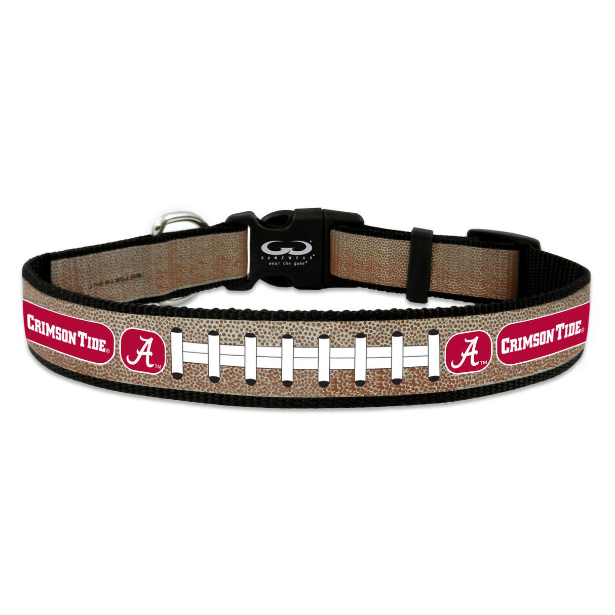 Gamewear Alabama Crimson Tide Reflective Football Pet Collar Size Medium Fan Gear NCAA Alabama Crimson Tide