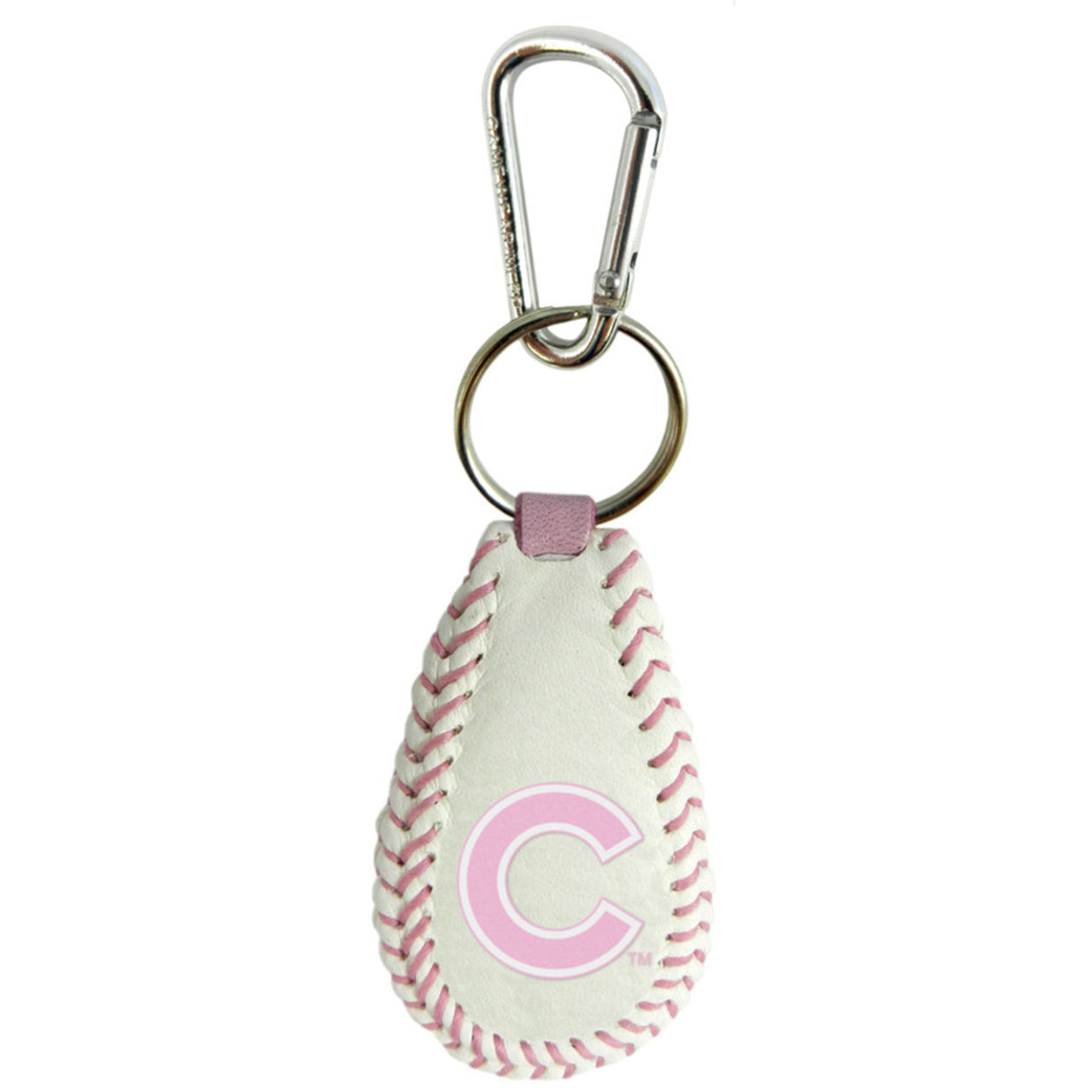 Gamewear Chicago Cubs Pink Baseball Keychain Fan Gear MLB Chicago Cubs