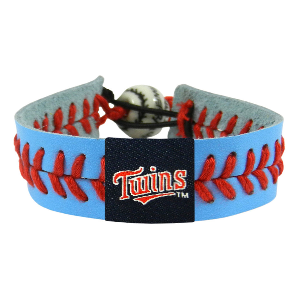 Gamewear Minnesota Twins Team Color Script Logo Baseball Bracelet Fan Gear MLB Minnesota Twins