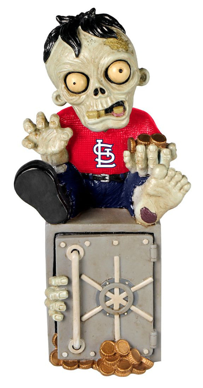 Forever Collectibles St. Louis Cardinals Zombie Bank Figurine Fan Gear MLB St. Louis Cardinals