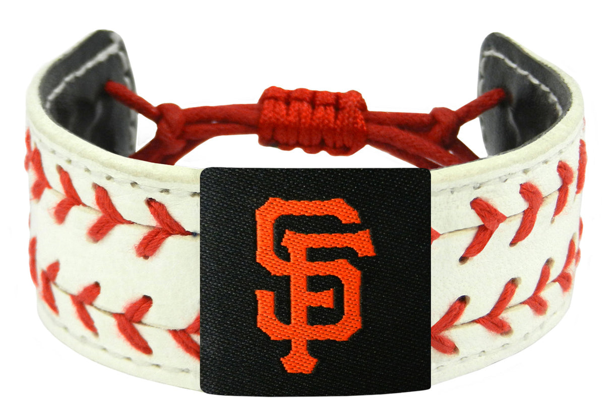 Gamewear San Francisco Giants Classic Two Seamer Baseball Bracelet Fan Gear MLB San Francisco Giants