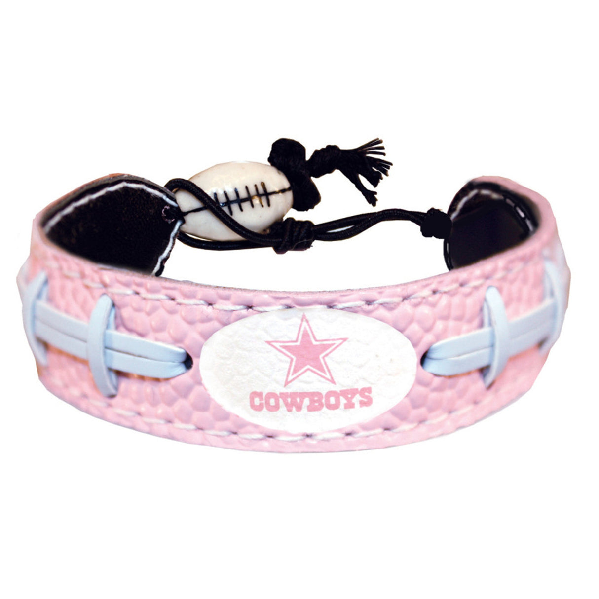 Gamewear Dallas Cowboys Pink Football Bracelet Fan Gear NFL Dallas Cowboys