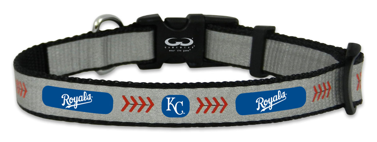Gamewear Kansas City Royals Reflective Baseball Pet Collar Size Small Fan Gear MLB Kansas City Royals