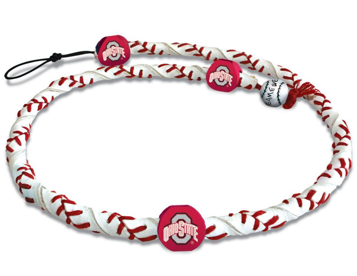 Gamewear Ohio State Buckeyes Frozen Rope Classic Baseball Necklace Fan Gear NCAA Ohio State Buckeyes
