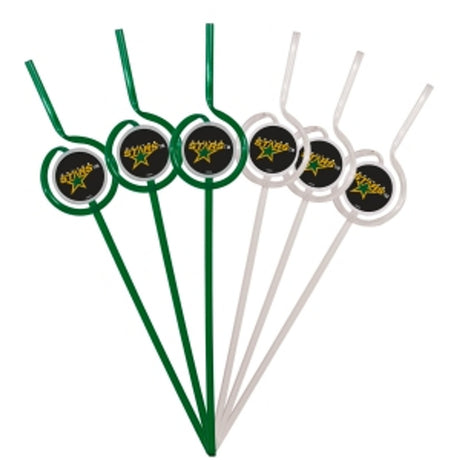 Pangea Brands Dallas Stars Team Sipper Straws Fan Gear NHL Dallas Stars