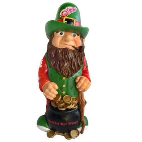 Forever Collectibles Detroit Red Wings Leprechaun Garden Gnome Fan Gear NHL Detroit Red Wings