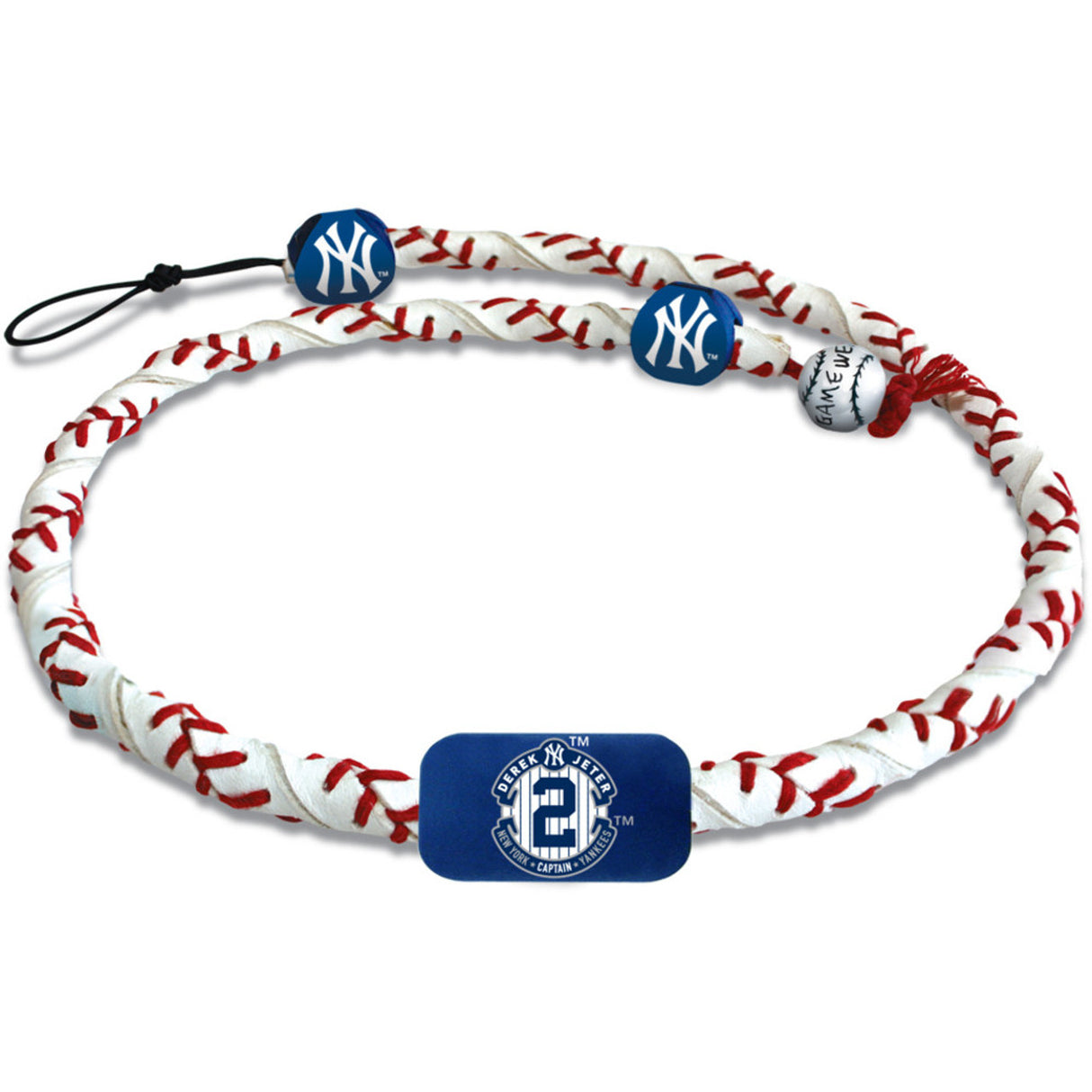 Gamewear New York Yankees Derek Jeter Retirement Frozen Rope Classic Baseball Necklace Fan Gear MLB New York Yankees