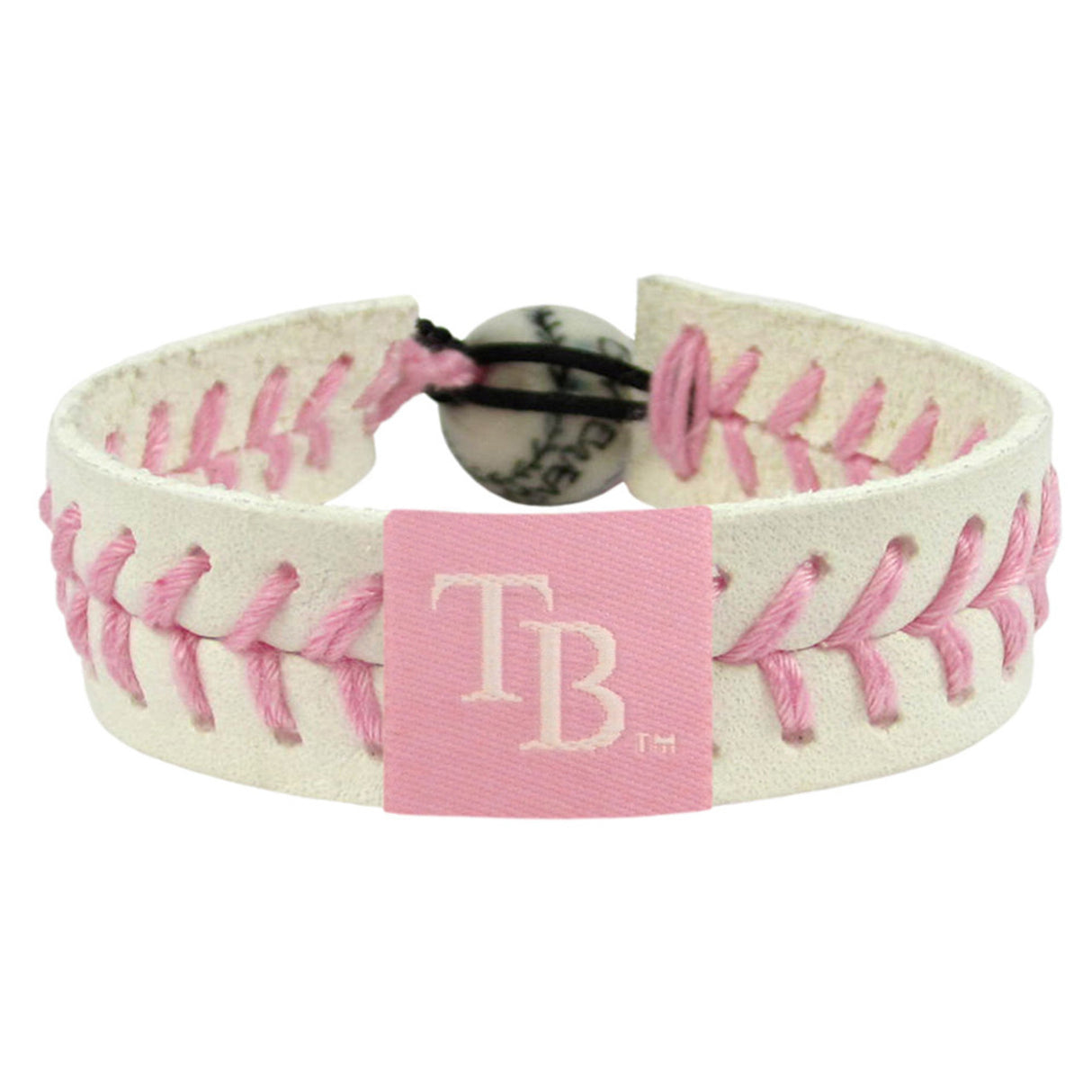 Gamewear Tampa Bay Rays Pink Baseball Bracelet Fan Gear MLB Tampa Bay Rays