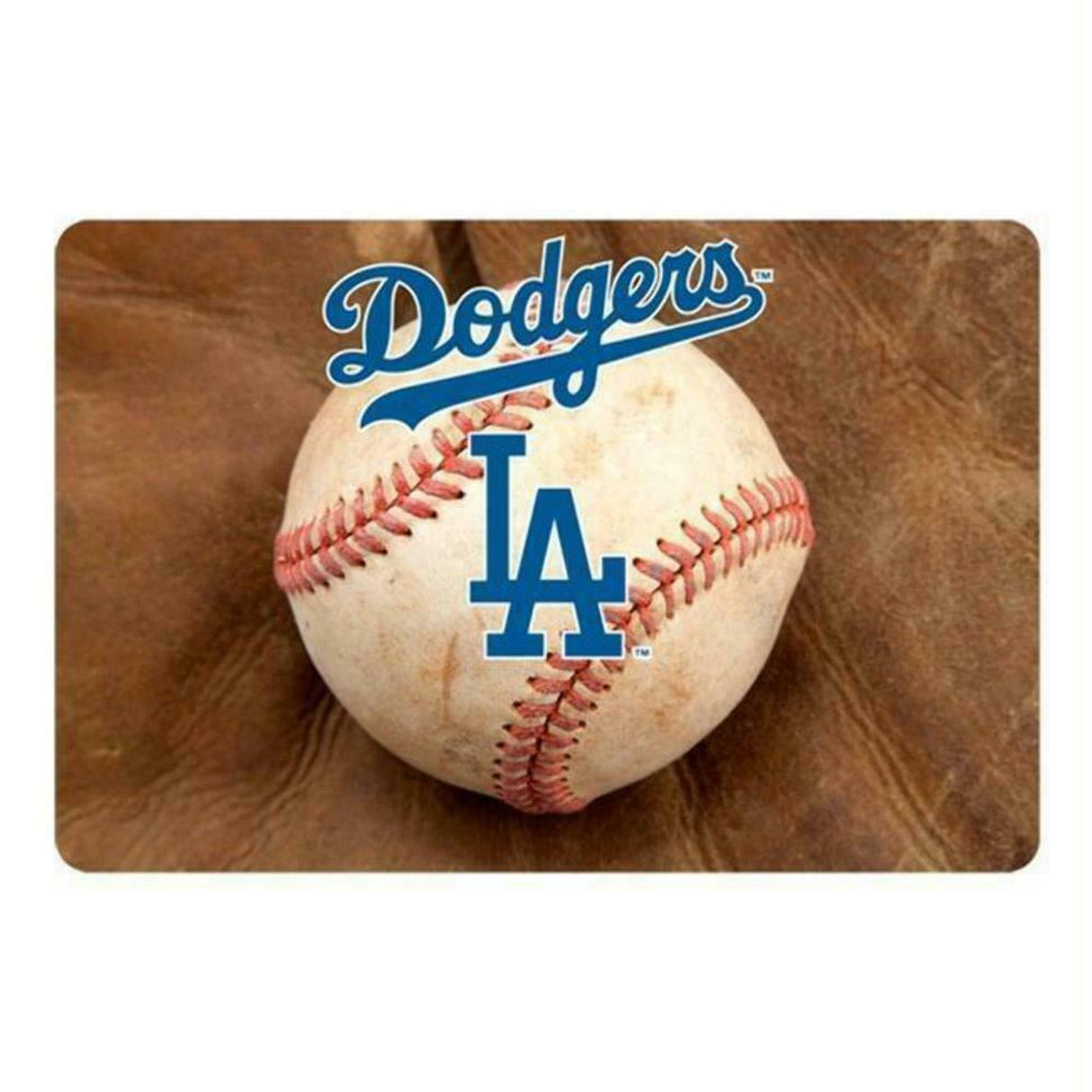 Gamewear Los Angeles Dodgers Classic Baseball Pet Bowl Mat Size Large Fan Gear MLB Los Angeles Dodgers