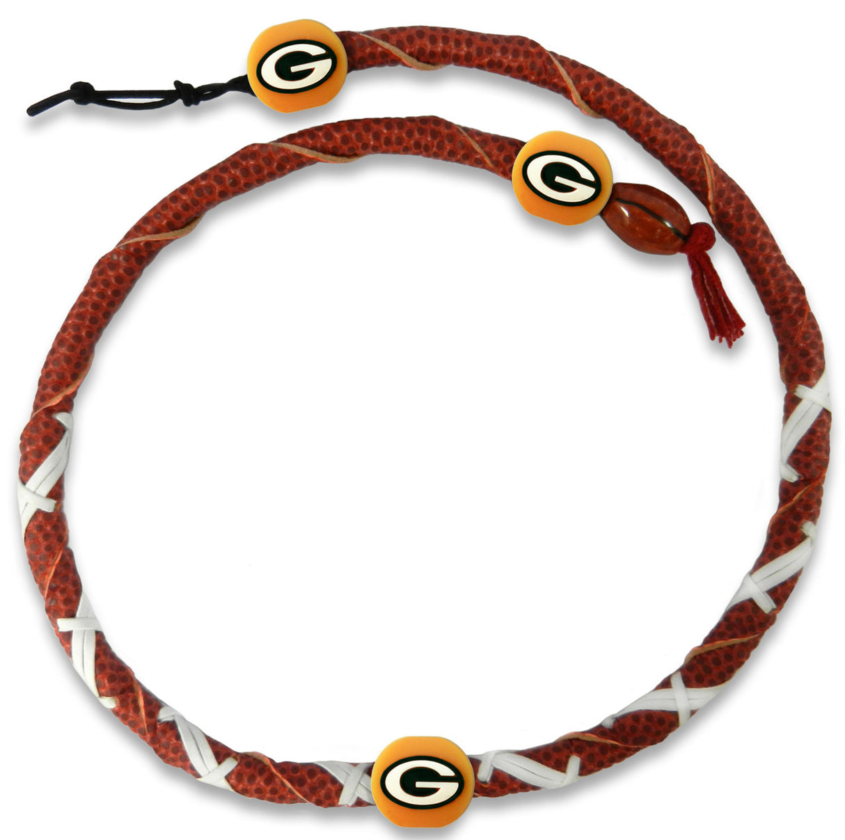 Gamewear Green Bay Packers Spiral Football Necklace Fan Gear NFL Green Bay Packers