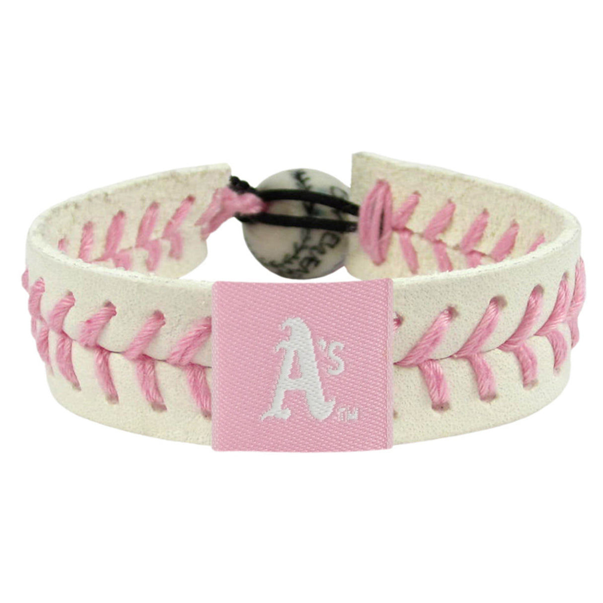 Gamewear Oakland Athletics Pink Baseball Bracelet Fan Gear MLB Oakland Athletics