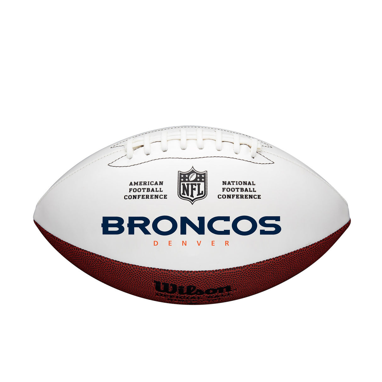 Wilson Denver Broncos Full Size Autographable Football Fan Gear NFL Denver Broncos