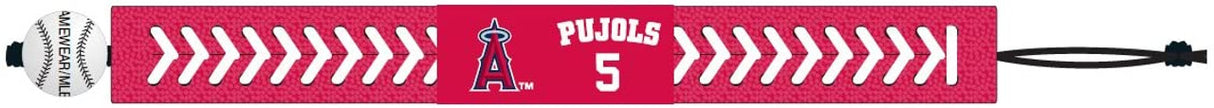 Gamewear Los Angeles Angels Team Color Albert Pujols Baseball Bracelet Fan Gear MLB Los Angeles Angels