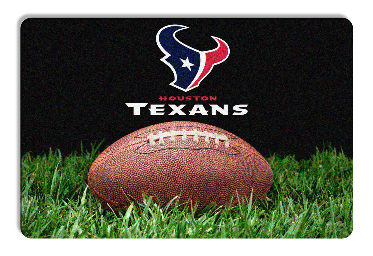 Gamewear Houston Texans Classic NFL Football Pet Bowl Mat Size Large Fan Gear NFL Houston Texans
