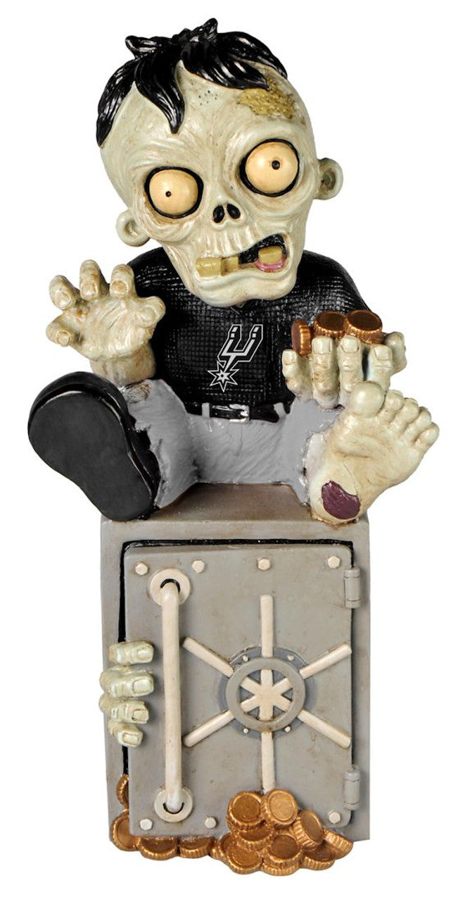 Forever Collectibles San Antonio Spurs Zombie Bank Figurine Fan Gear NBA San Antonio Spurs