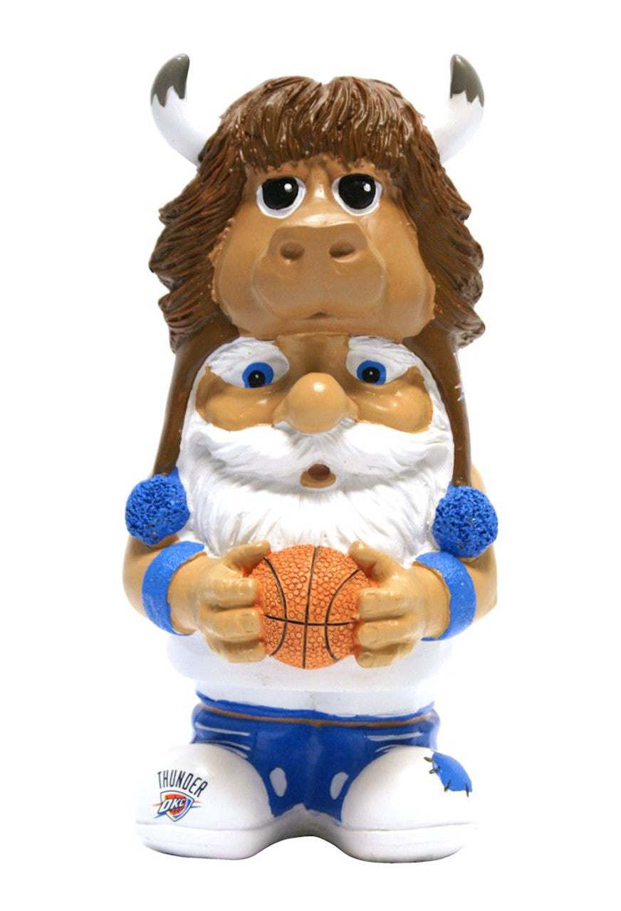 Forever Collectibles Oklahoma City Thunder Mad Hatter Garden Gnome Fan Gear NBA Oklahoma City Thunder