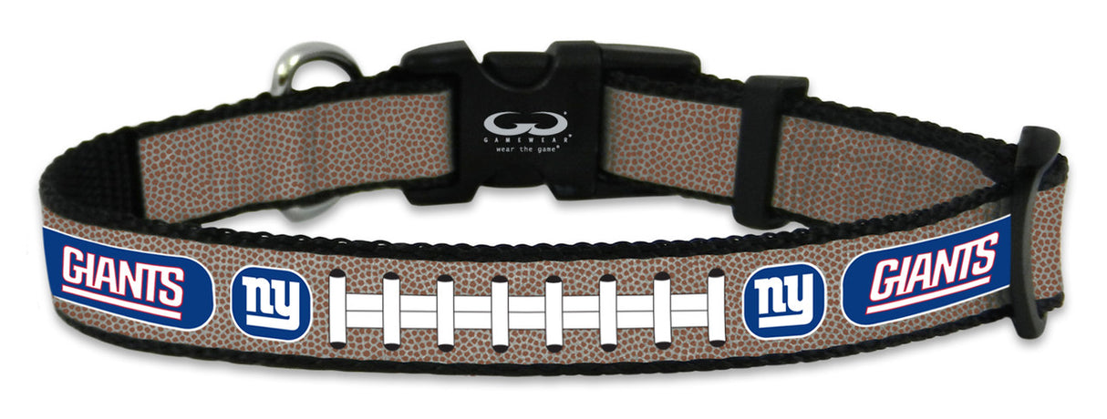 Gamewear New York Giants Reflective Football Pet Collar Size Small Fan Gear NFL New York Giants