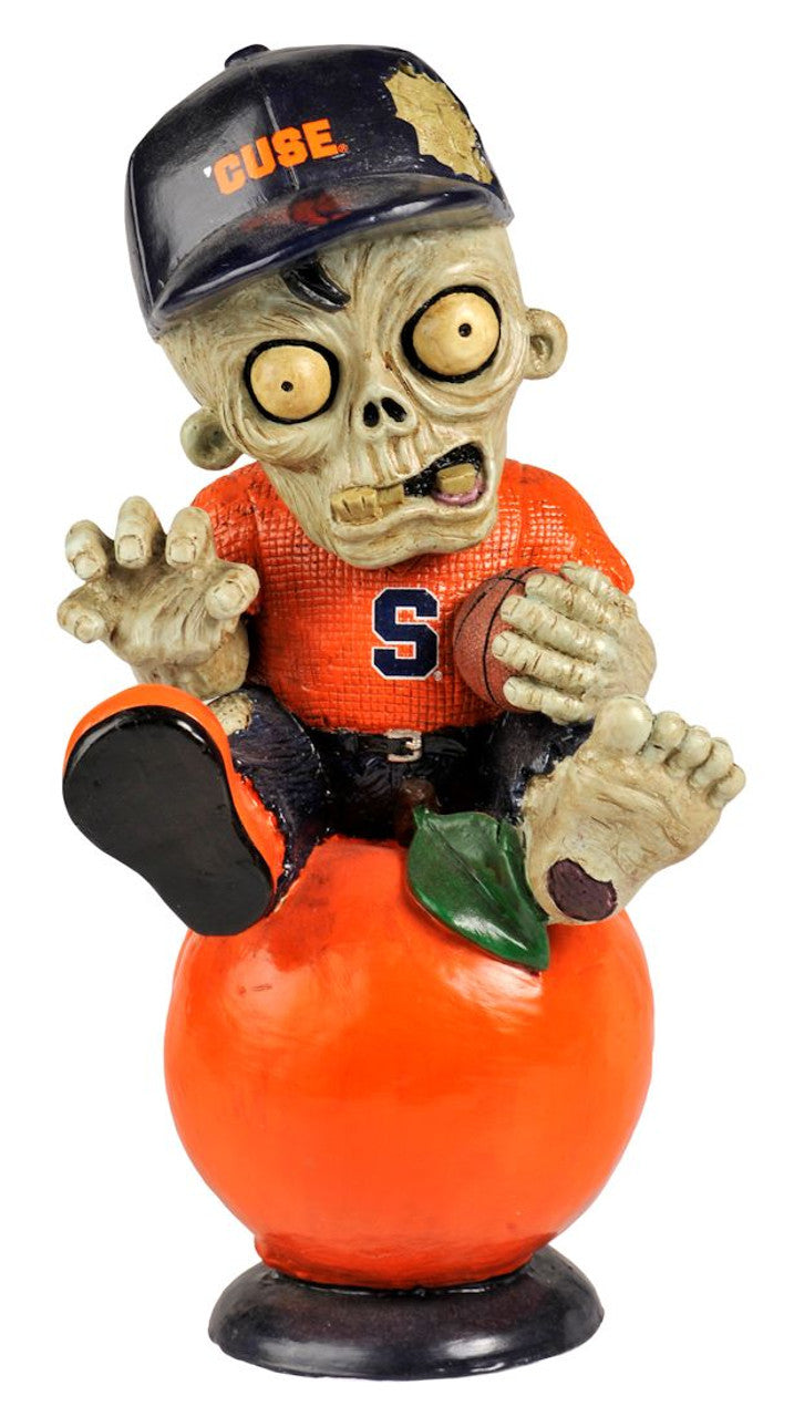 Forever Collectibles Syracuse Orange Thematic w/Football Zombie Figurine Fan Gear NCAA Syracuse Orange