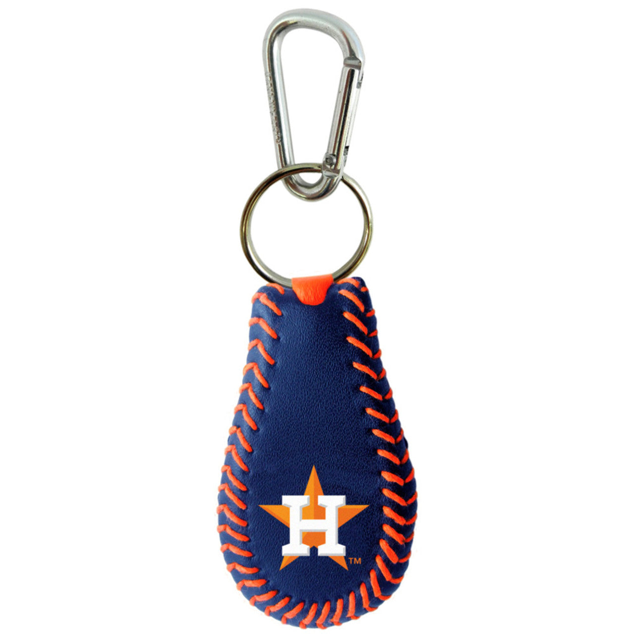 Gamewear Houston Astros Team Color Baseball Keychain Fan Gear MLB Houston Astros