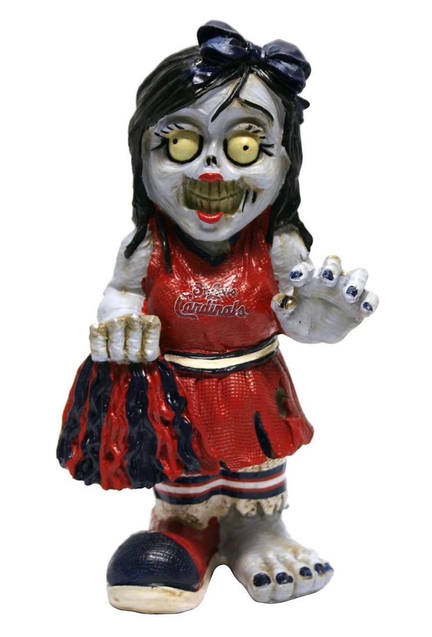 Forever Collectibles St. Louis Cardinals Zombie Cheerleader Figurine Fan Gear MLB St. Louis Cardinals
