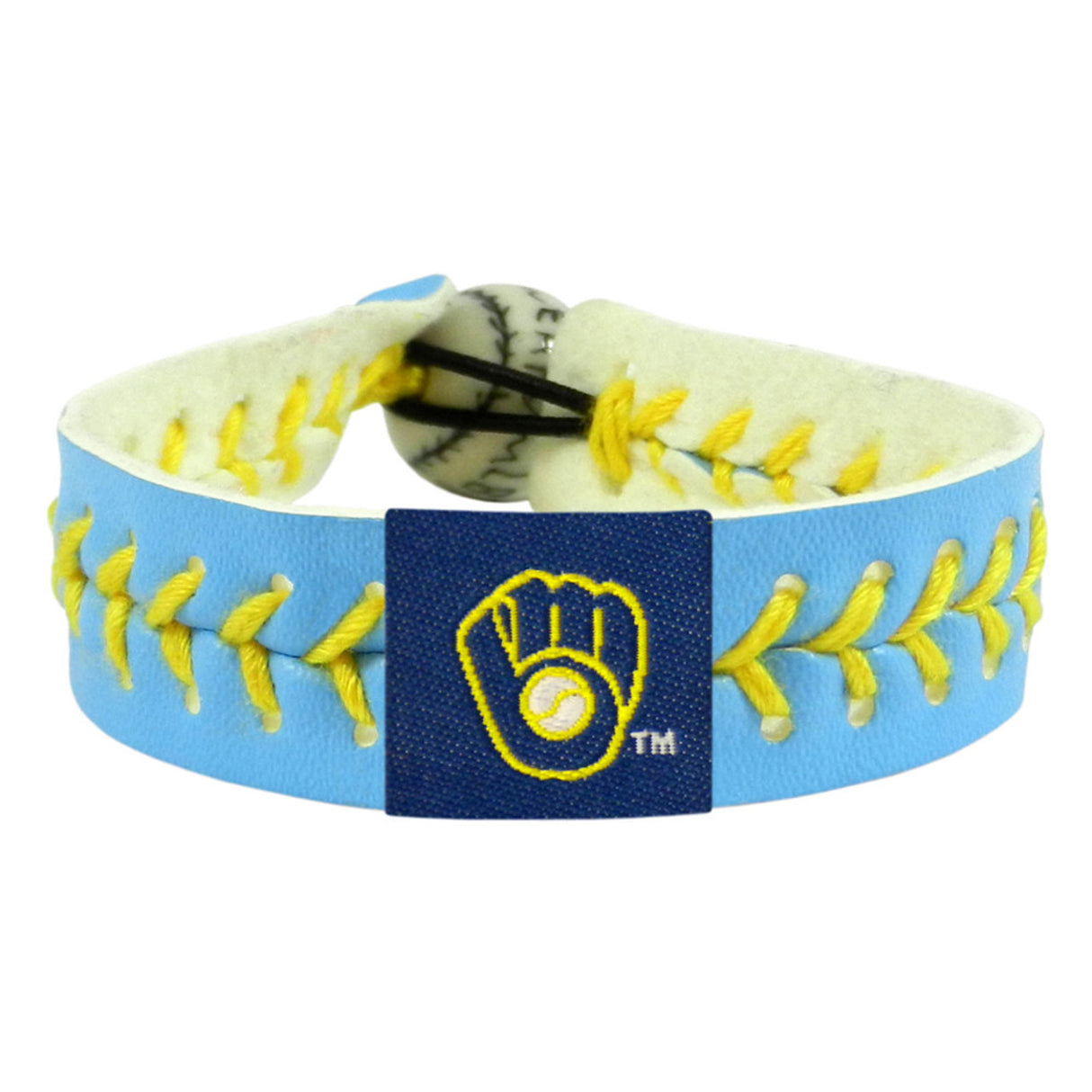 Gamewear Milwaukee Brewers Columbia Blue Team Color Baseball Bracelet Fan Gear MLB Milwaukee Brewers