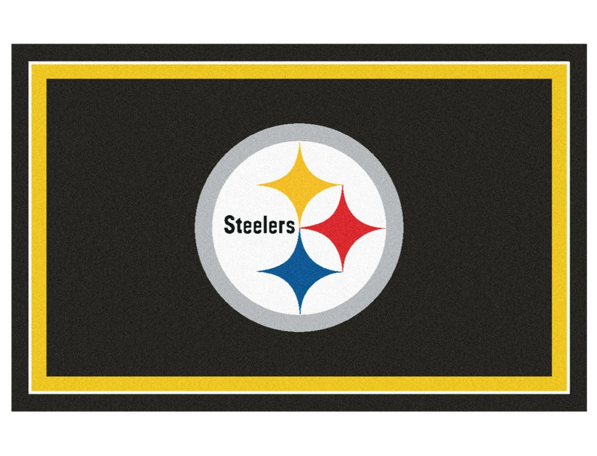 Fanmats Pittsburgh Steelers Area Rug 5'x8' Fan Gear NFL Pittsburgh Steelers