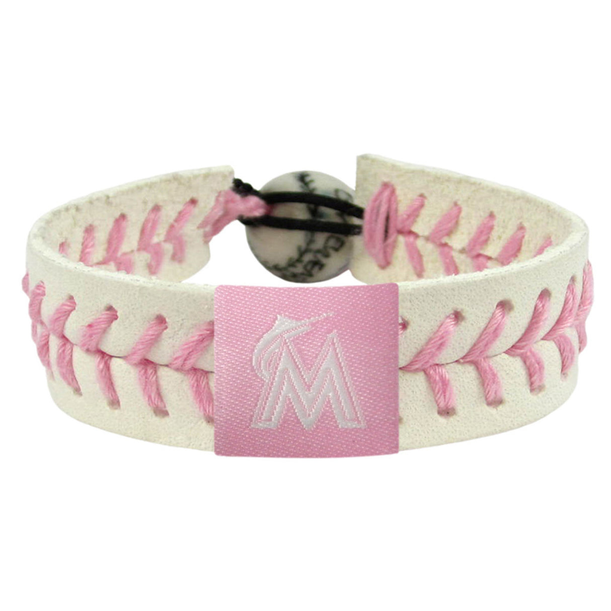 Gamewear Miami Marlins Pink Baseball Bracelet Fan Gear MLB Miami Marlins
