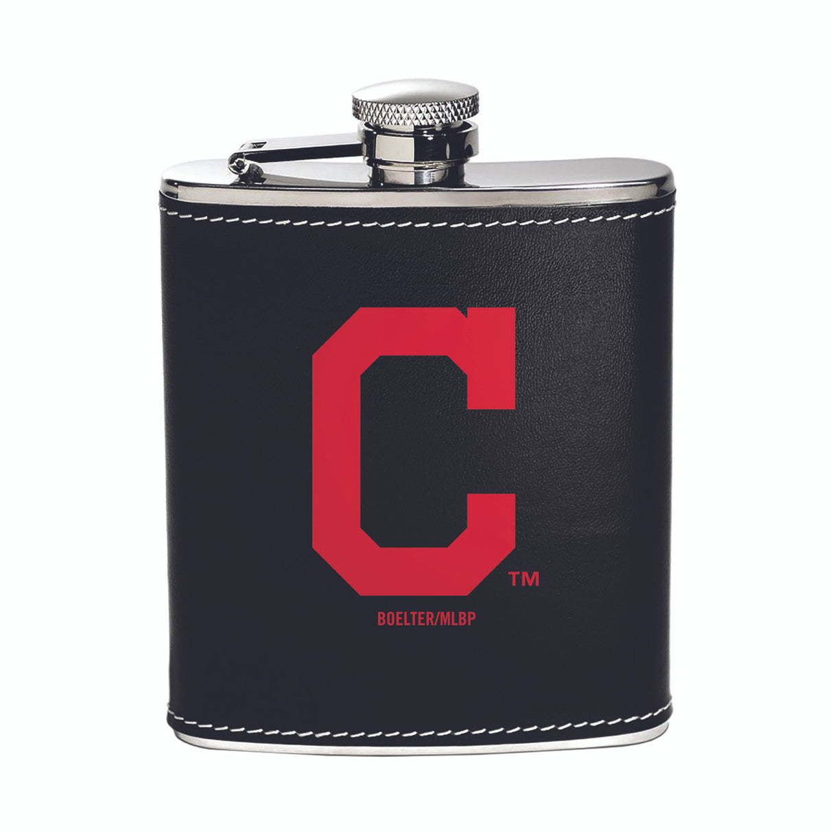 BOELTER Cleveland Indians Stainless Steel Flask Fan Gear MLB Cleveland Indians