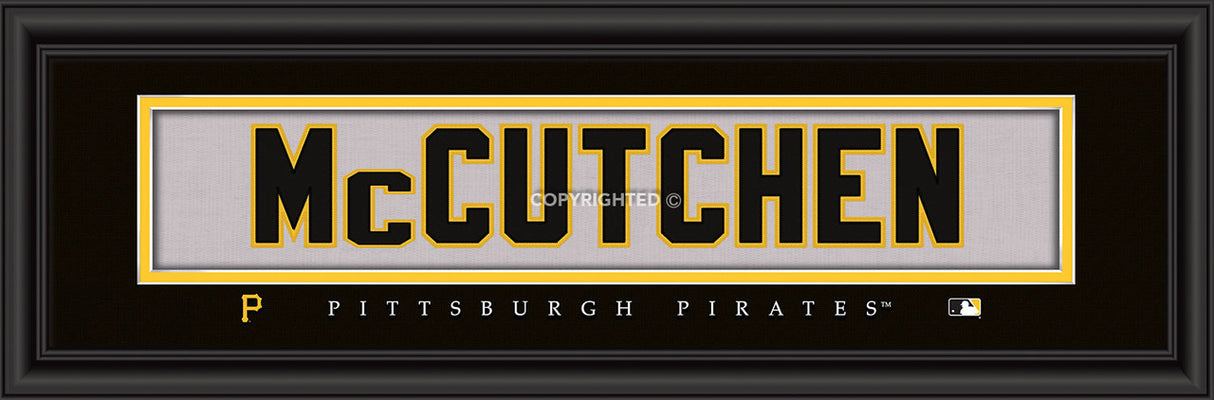 Prints Charming Pittsburgh Pirates Andrew McCutchen Signature Style Print 8x24 Fan Gear MLB Pittsburgh Pirates