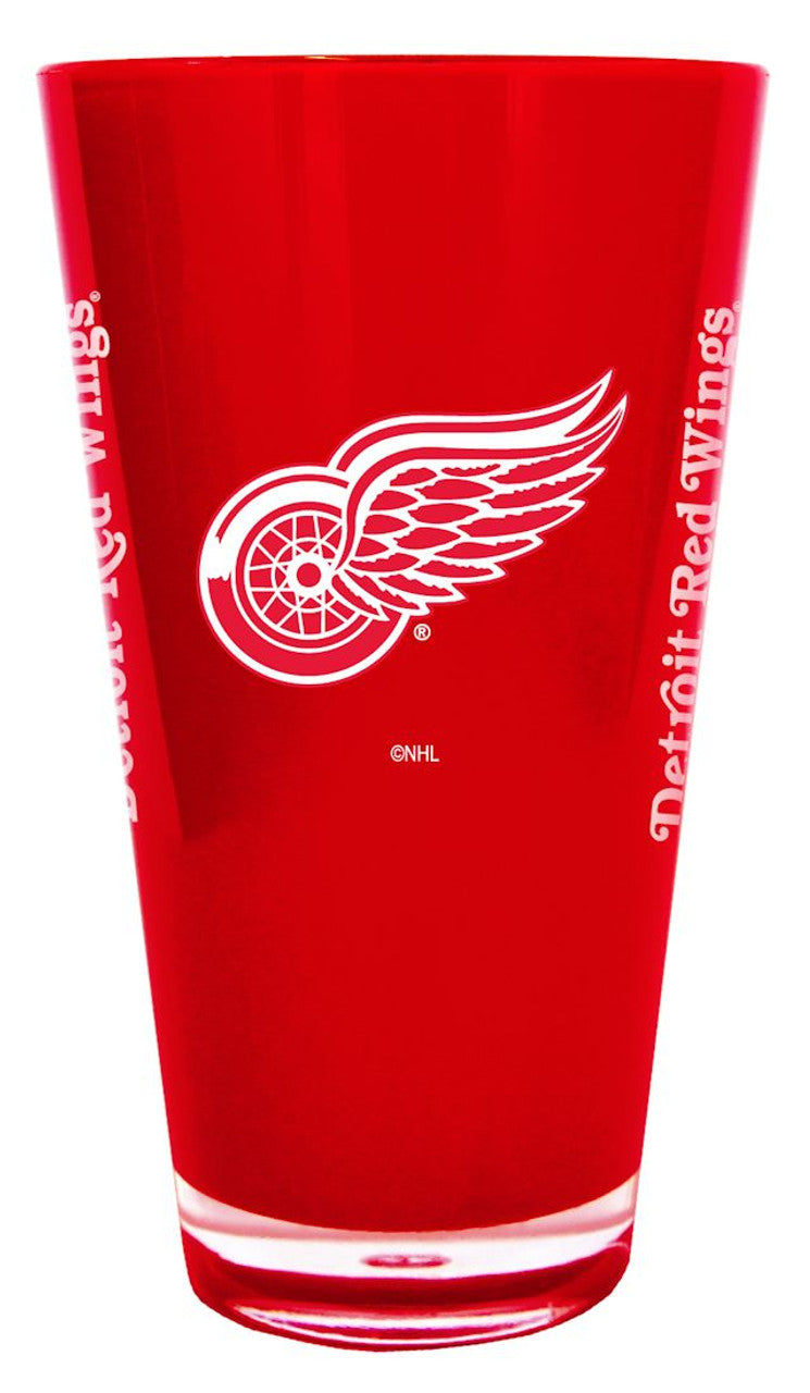 BOELTER Detroit Red Wings 20oz Plastic Insulated Glass Pint Fan Gear NHL Detroit Red Wings
