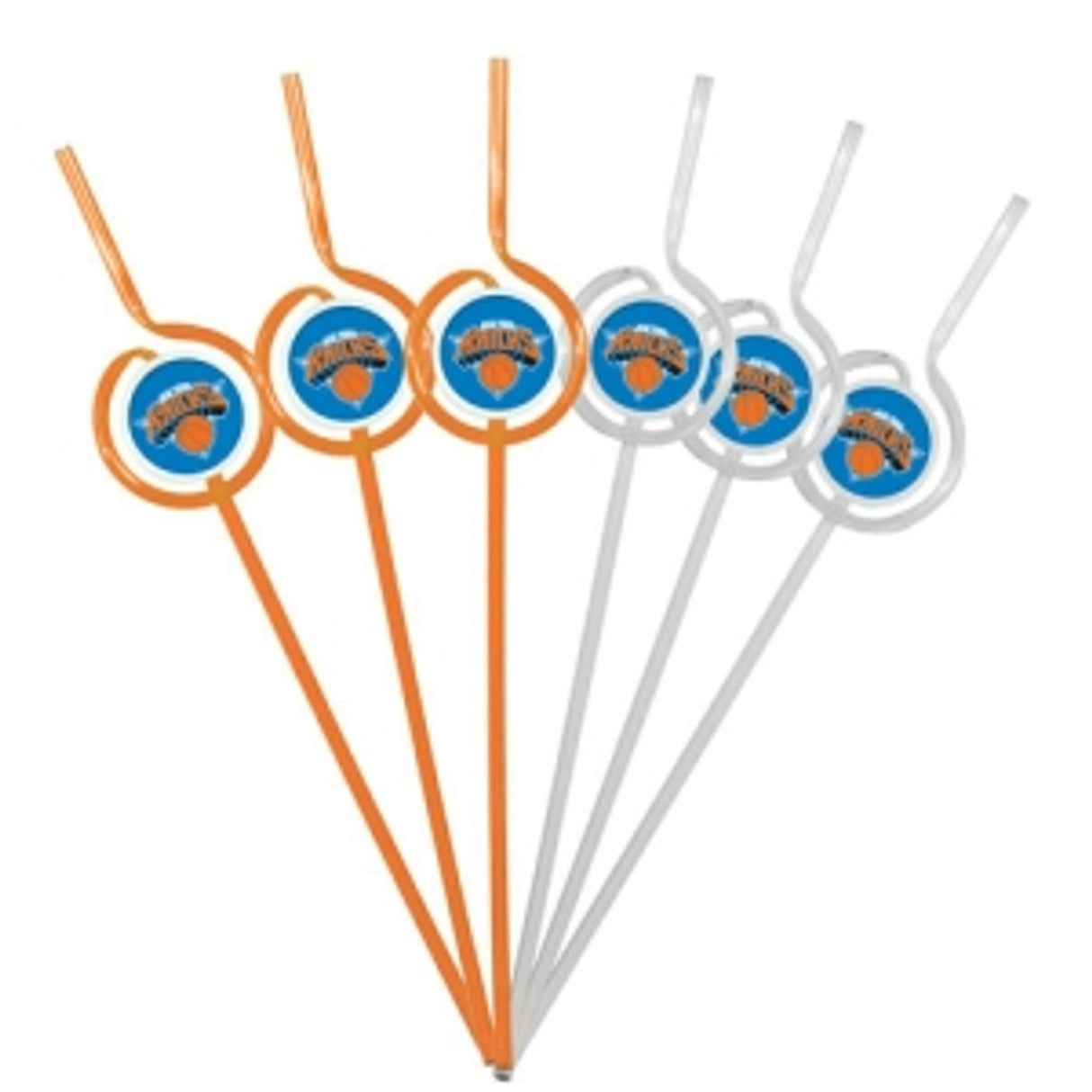 Pangea Brands New York Knicks Team Sipper Straws Fan Gear NBA New York Knicks