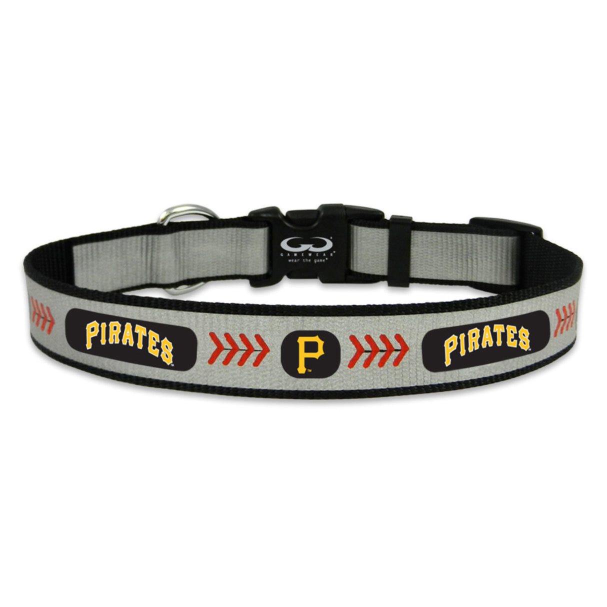 Gamewear Pittsburgh Pirates Reflective Baseball Pet Collar Size Large Fan Gear MLB Pittsburgh Pirates