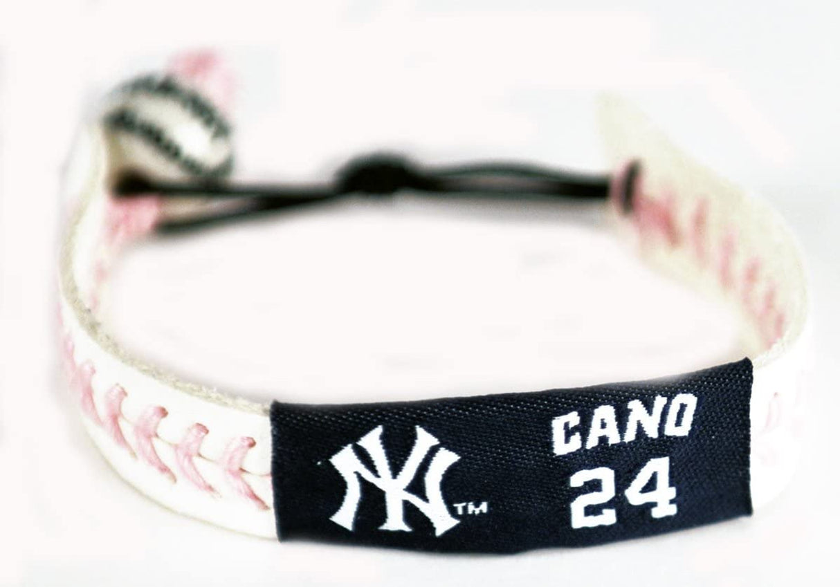 Gamewear New York Yankees Pink Robinson Cano Baseball Bracelet Fan Gear MLB New York Yankees