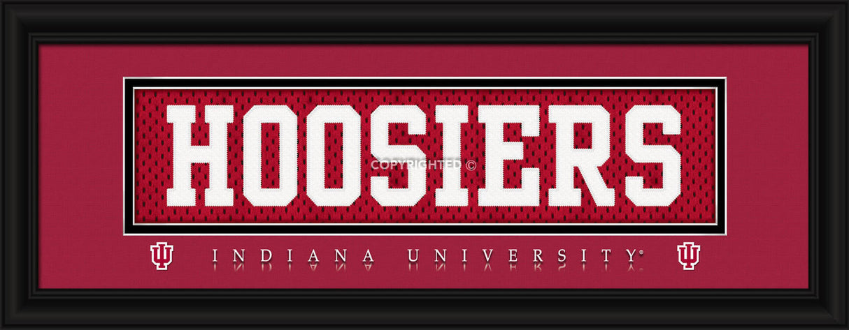 Prints Charming Indiana Hoosiers Stitched Uniform Slogan Print- Hoosiers Fan Gear NCAA Indiana Hoosiers