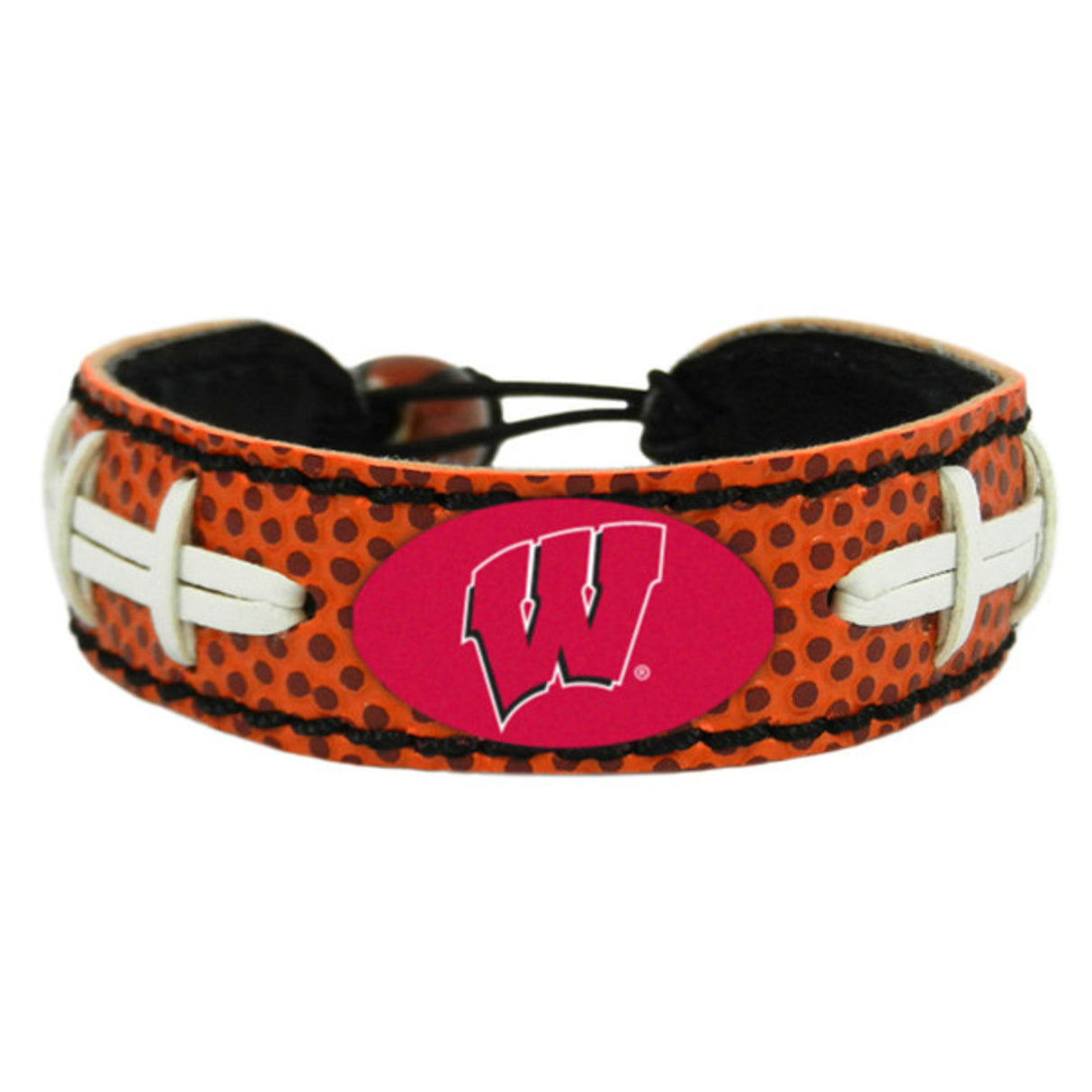 Gamewear Wisconsin Badgers Classic Football Bracelet Fan Gear NCAA Wisconsin Badgers