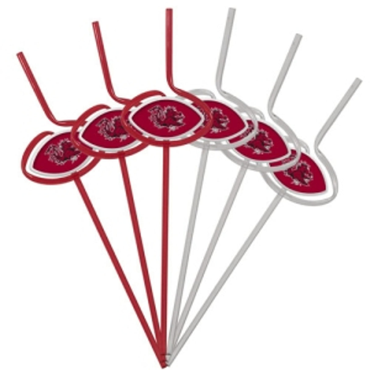 Pangea Brands South Carolina Gamecocks Team Sipper Straws Fan Gear NCAA South Carolina Gamecocks