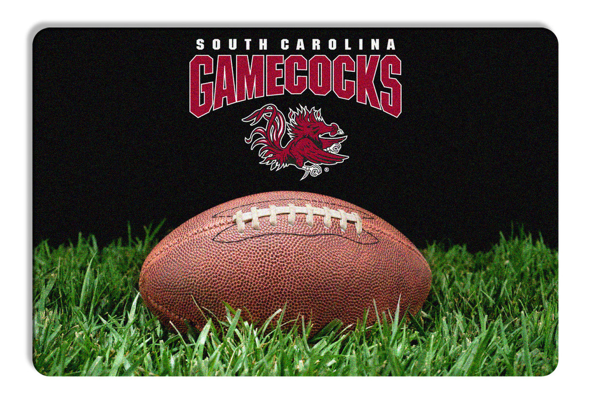 Gamewear South Carolina Gamecocks Classic Football Pet Bowl Mat Size Large Fan Gear NCAA South Carolina Gamecocks