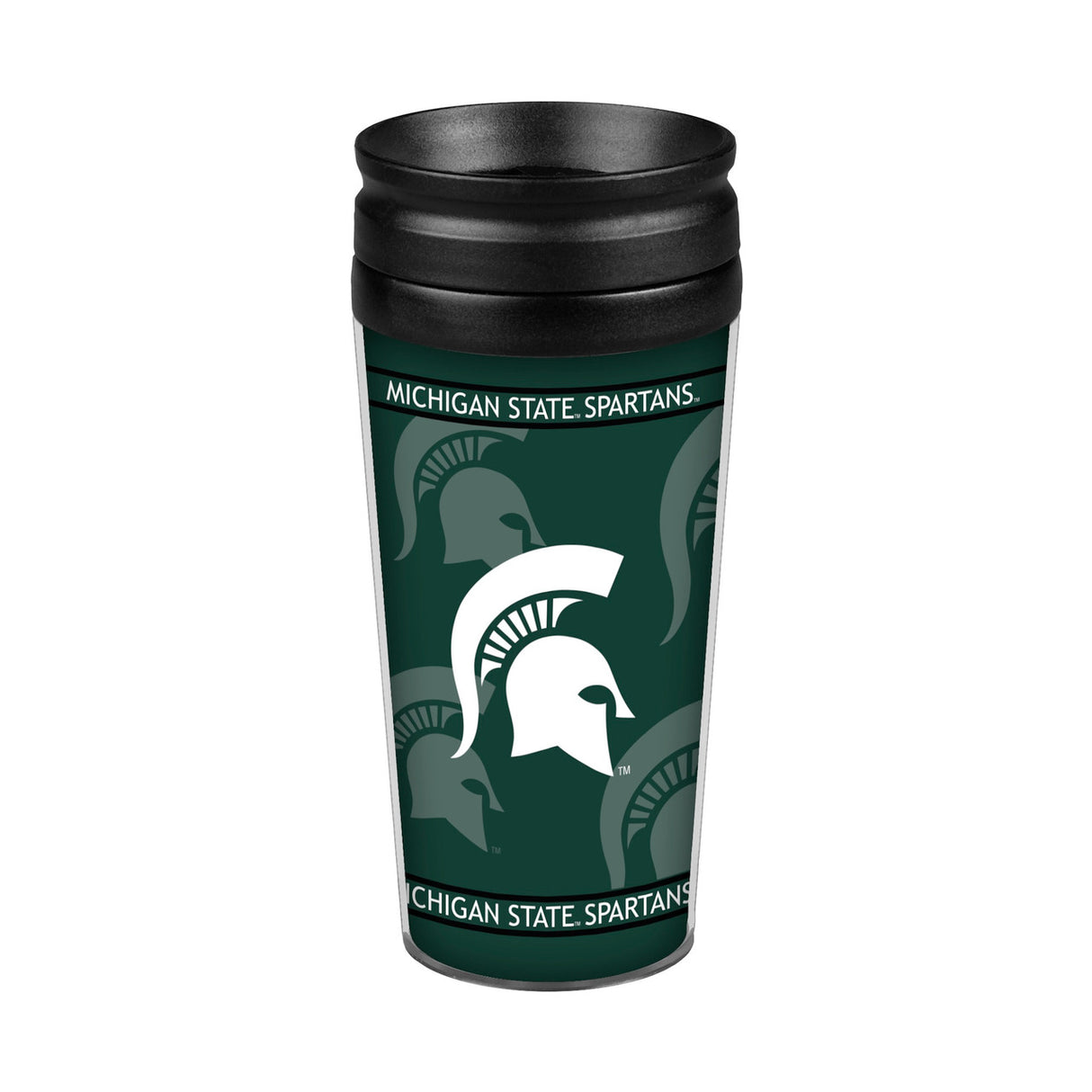 BOELTER Michigan State Spartans 14oz Full Wrap Style Travel Mug Fan Gear NCAA Michigan State Spartans