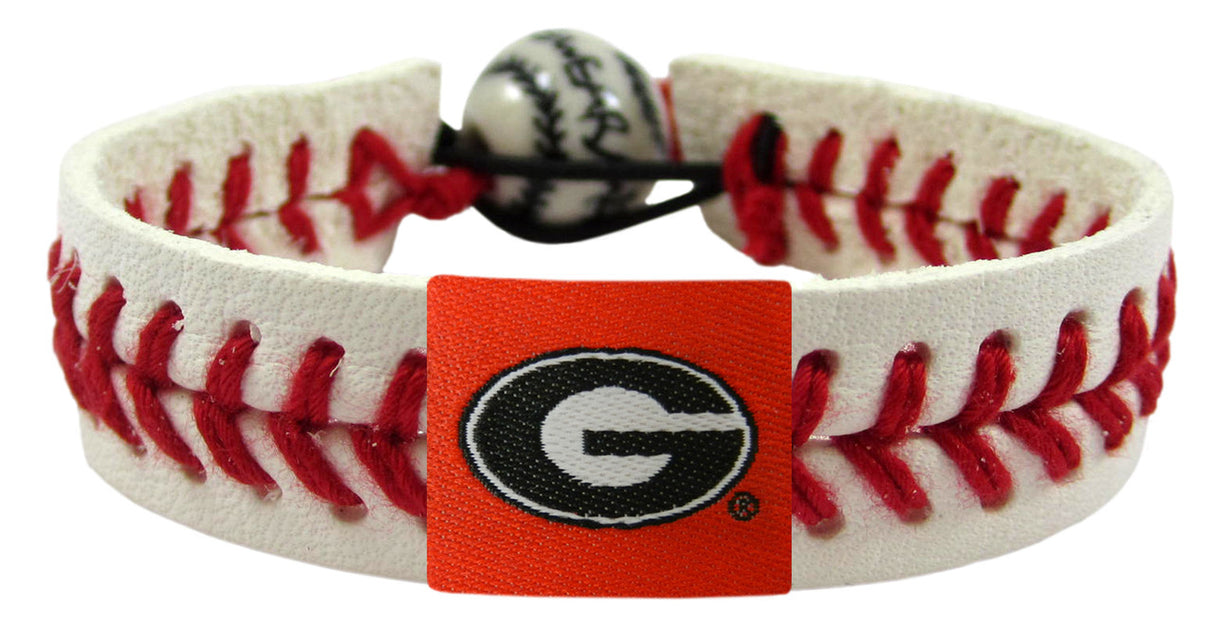 Gamewear Georgia Bulldogs Power G Logo Classic Baseball Bracelet Fan Gear NCAA Georgia Bulldogs
